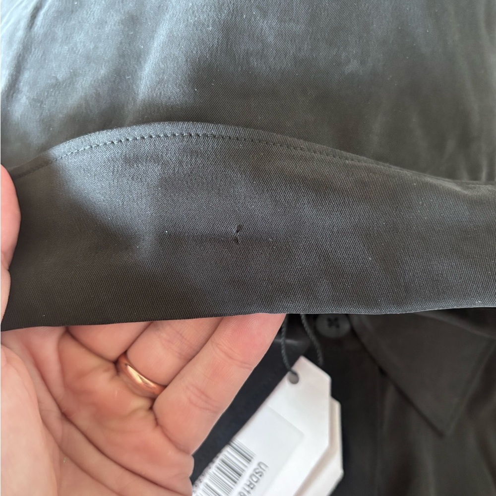 Universal Standard Black Shirt Dress 3/4 Sleeve - Picture 4 of 6